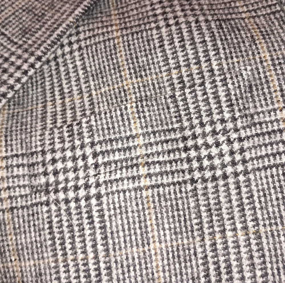 NWOT Mens Brooks Brothers 100% Camel Hair Houndstooth Glen Plaid Sport Coat 39R - Picture 5 of 16